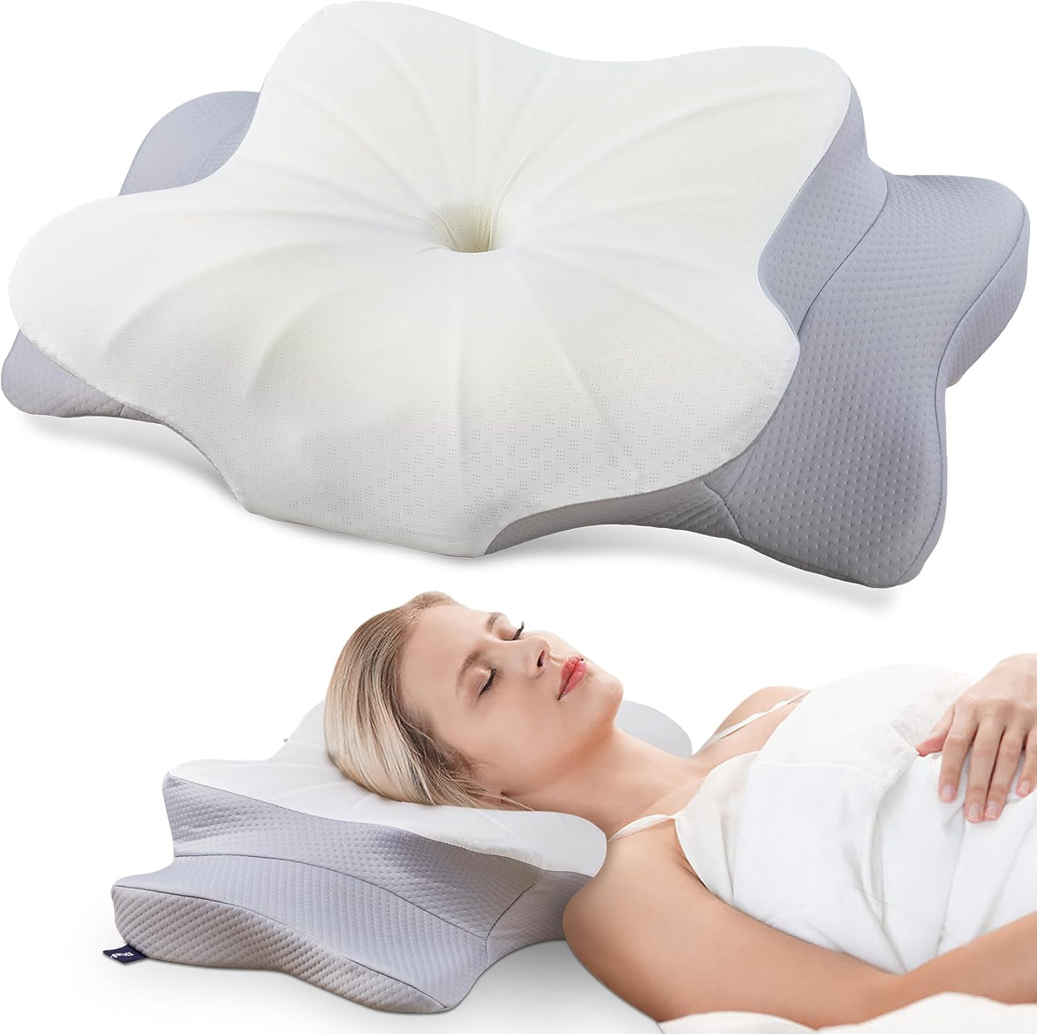 Cervical Pillow — Cooling Memory Foam Contour Neck Support