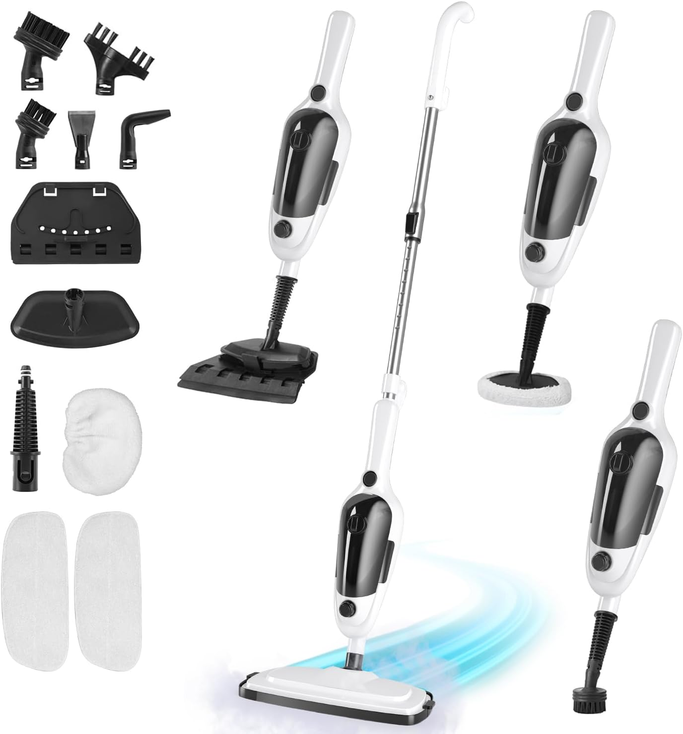 11-in-1 Steam Mop — Multi-Surface Handheld Steam Cleaner