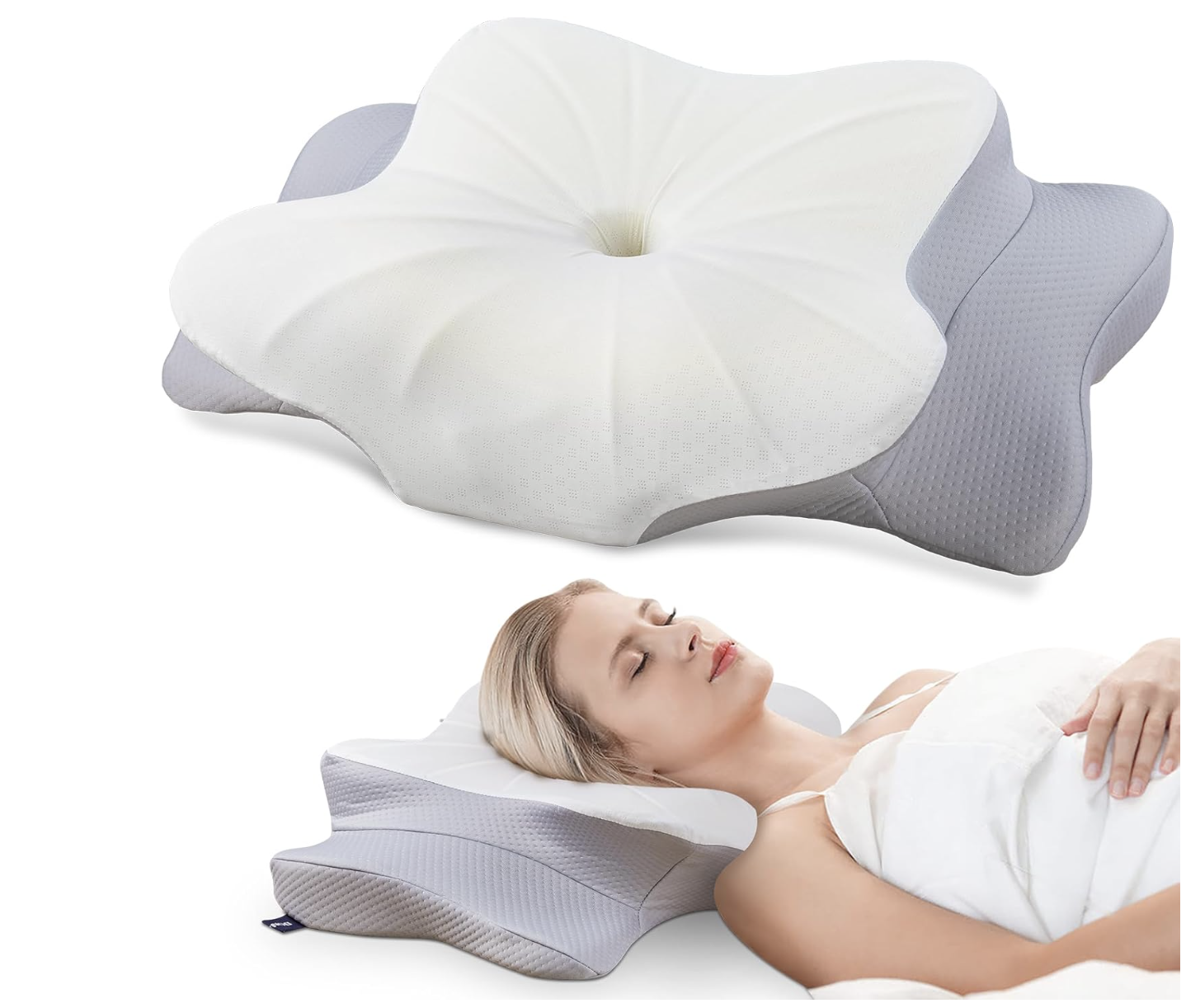 Cervical Neck Pillow for Neck Pain Relief — Contour Memory Foam Pillow