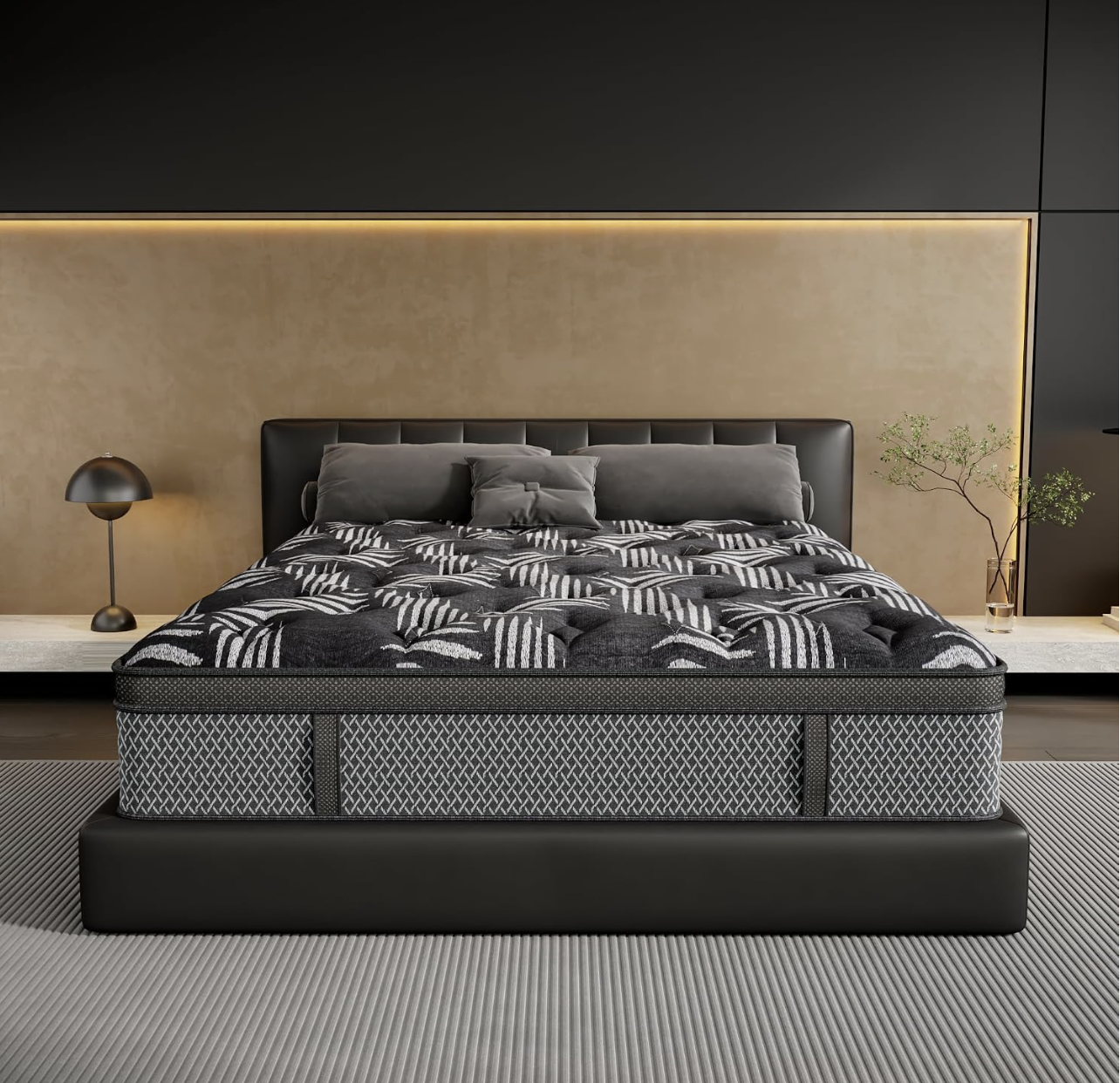 10 Inch King Hybrid Mattress with Gel Memory Foam & Pocket Springs
