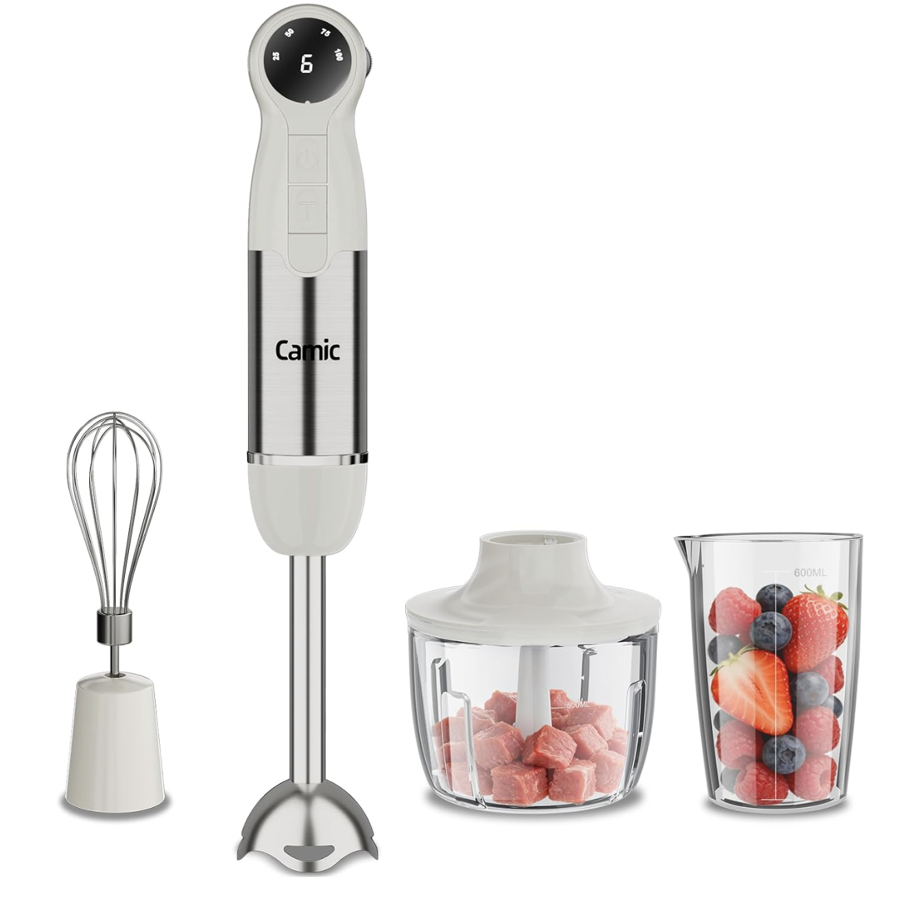 Cordless Immersion Blender Hand Blender 4-in-1 Set
