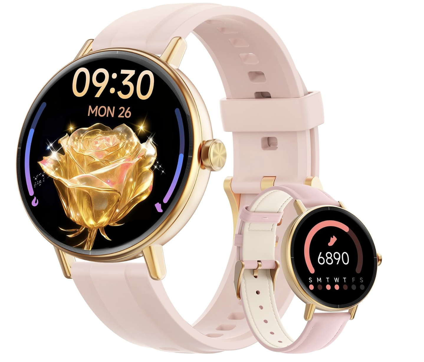 Smart Watch for Women 1.57" Touch Screen, Heart Rate/SpO2/Sleep Monitor, IP68